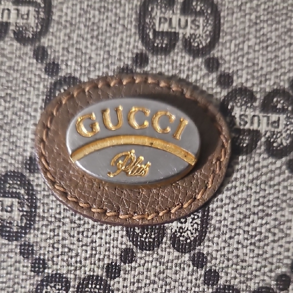 💞💘Gucci Tan and Brown Vintage Monogram Clut Bag - Unisex - Pre-owned❣️🧡 - Picture 3 of 12